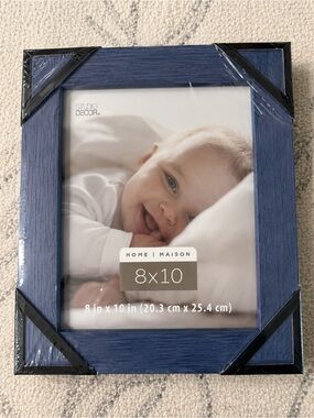 Studio Decor Navy Blue Wood-Grain 8x10 Picture Frame